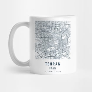 tehran simple map Mug